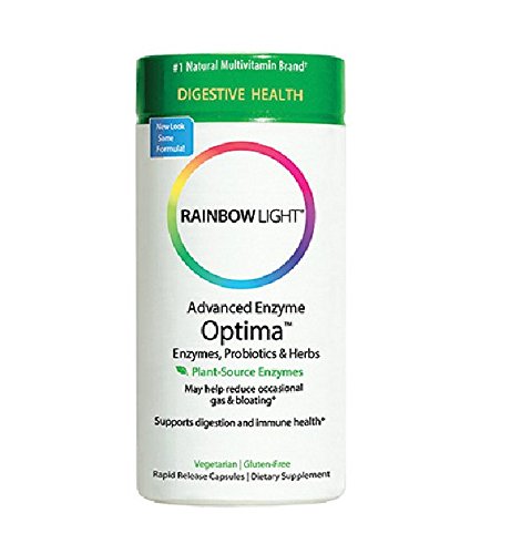 Luz de arco iris avanzado enzima Optima, cuenta 90 Vcaps