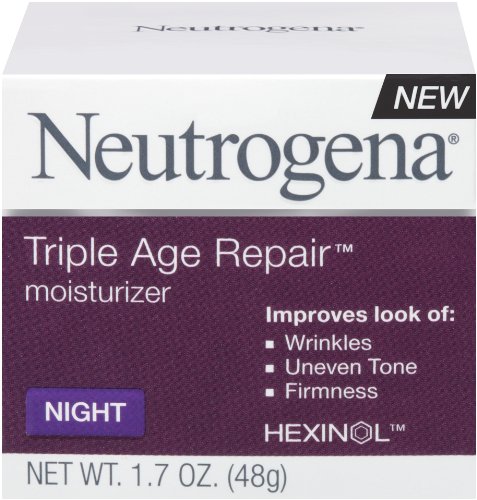 Crema de noche reparación Neutrogena Triple edad, 1,7 onzas