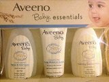 Aveeno Baby Essentials Set de 8 Oz (lavado y champú, loción de humedad diaria, calmante baño confort)