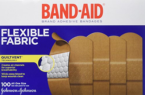 Band-Aid Johnson & Johnson curita, tela, cajas de 100-cuenta