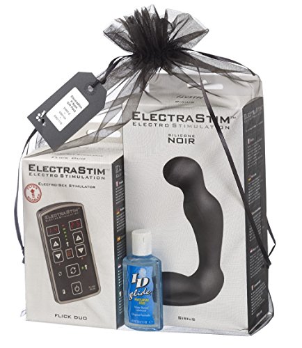 Masajeador de próstata de Electro de Noir Sirius Electrastim de silicona - Pack de regalo