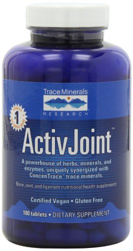 Trazas minerales investigación estilo de vida ActivJoint, hueso, articulaciones y ligamentos salud nutricional suplemento, 180 comprimidos