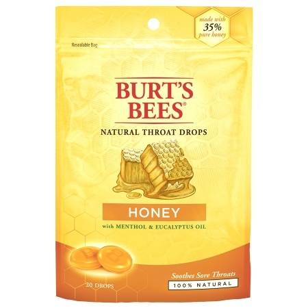 Burt's Bees Garganta Natural gotas Honey 20 ea (paquete de 1)
