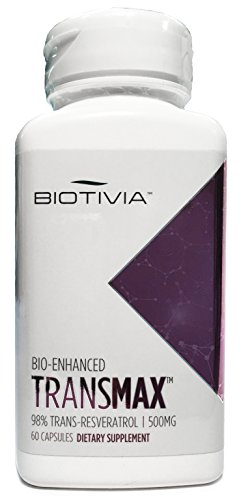 Biotivia - Transmax Resveratrol, 500 mg, 60 cápsulas vegetales