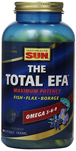 Salud del sol, el EPT Total máxima Omega 3-6-9, 180-Conde