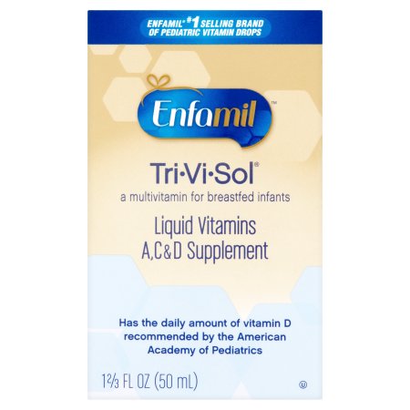 Enfamil Tri-Vi-Sol Liquid Vitaminas A, C y D Suplemento, 1,67 fl oz