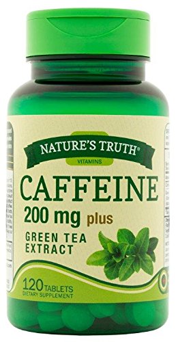 Verdad cafeína tabletas de la naturaleza más té verde extracto, cuenta 120
