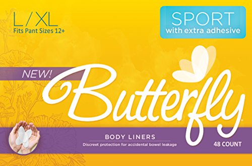 Cojines de la mariposa / trazadores de líneas del cuerpo del intestino fugas deporte versión - cuenta de 48 L/XL de mujeres
