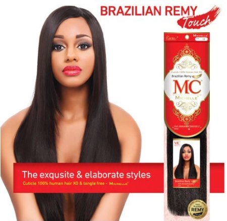 Mezcla de pelo de Michelle humanos toque Remy brasileño Yaki 10