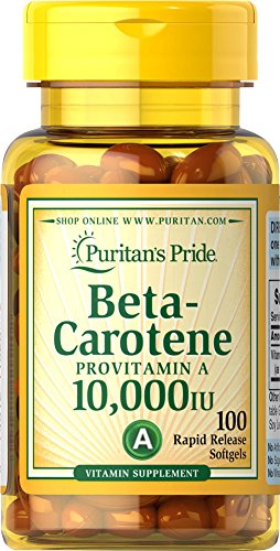 Pride betacaroteno de Puritan 10.000 IU 100 Softgels