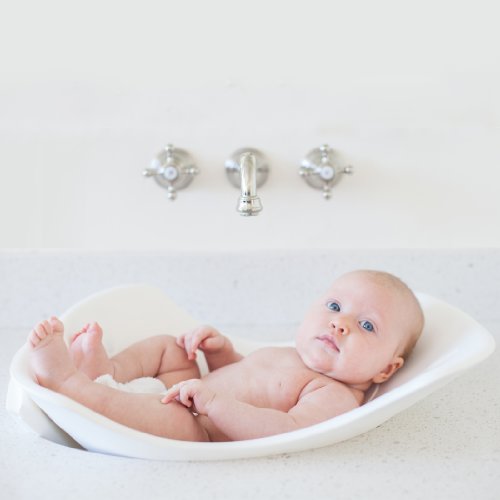 Bañera PUJ - la bañera del bebé suave, plegable, blanco