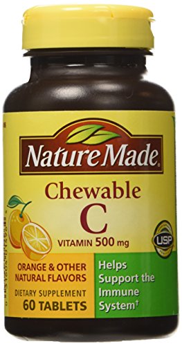 Nature Made vitamina C masticable, 500 mg - 60 comprimidos masticables