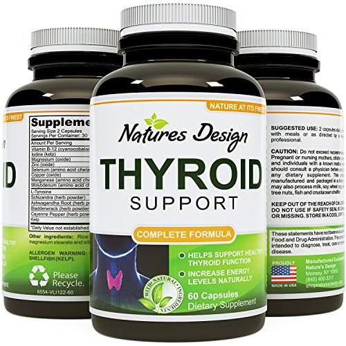 Apoyo de tiroides ~ mezcla potente y eficaz para bajar de peso ~ mejor mezcla de suplementos herbales para el metabolismo de la tiroides ~ rápido actuar y Natural ~ contiene L-tirosina, algas, Ashwaganda y Fucus para la producción de hormonas ~ calidad fa