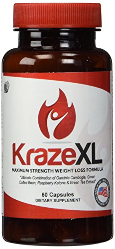 El mejor quemador de grasa, metabolismo de refuerzo, supresor del apetito y potenciador de energía, suplemento termogénico para bajar de peso Ultimate para hombres y mujeres (suministro de 30 días de KrazeXL)