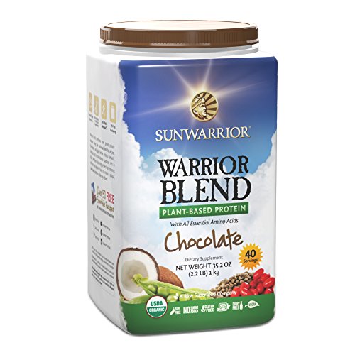 Planta cruda Sunwarrior - mezcla de Guerrero, basado en proteínas, Chocolate 2,2 libras