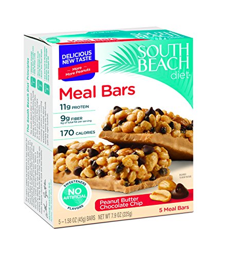 South Beach dieta comida bares, Chocolate Chunk, 1,58 oz, cuenta 5