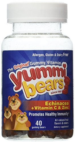 Yummi osos Equinacea + vitamina C y Zinc, los osos Gummy 40-cuenta