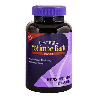 Natrol Yohimbe Bark - 500 mg - 135 cápsulas