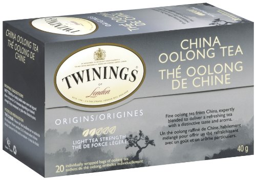 Twinings té negro, China Oolong, 20 cuenta té empaquetado (Pack 6)
