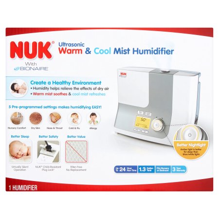 Nuk con Bionaire ultrasónico caliente y humidificador de vapor frío