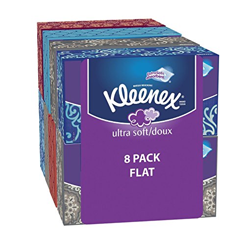 Kleenex Ultra suaves tejidos, blanco, ct 120, paquete de 8