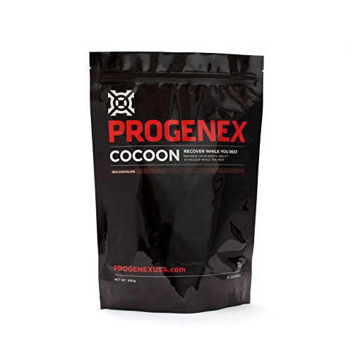PROGENEX ® capullo | Polvo de proteína de Caseína micelar | Descanso nocturno y suplemento de recuperación muscular y ayuda para dormir | 30 porciones, seda de Chocolate