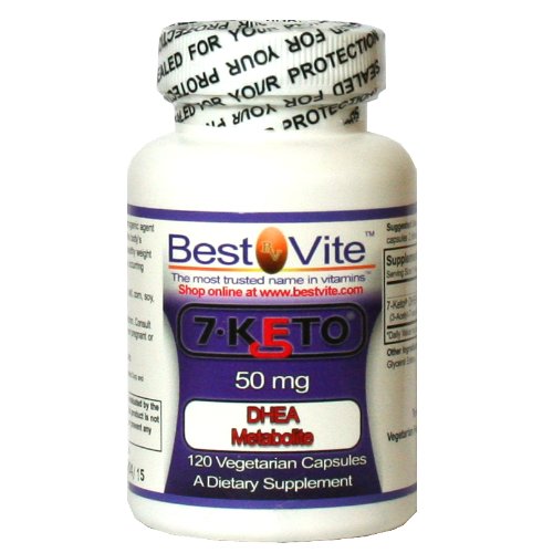 7-Keto DHEA de 50 mg (120 cápsulas vegetarianas)