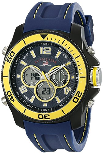 US9322 deporte reloj U.S. Polo Assn. hombres Sport con goma azul marino