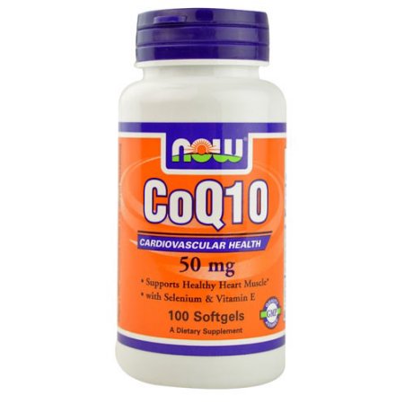 NOW Alimentos CoQ10 Salud Cardiovascular, 50 mg, 100 Ct