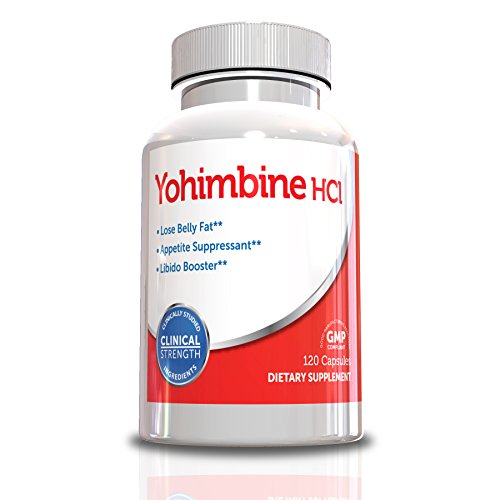 Mg de yohimbina HCL, 120 cápsulas, 2.68, suministro de 2 meses, promueve la salud de los hombres, construir músculo, perder las manijas del amor, bajar de peso!