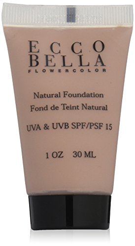 ECCO Bella FlowerColor líquido Foundation SPF 15, Natural, 1 oz/30 ml