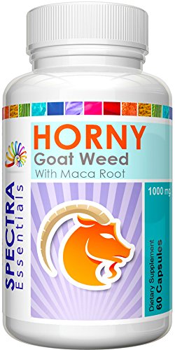 Mejor Horny Goat Weed extracto para hombres y mujeres. Recuperar su MOJO y tu vida sexual. Libido Enhancer suplemento de hierbas con raíz de Maca y Muira Puama para aumentar la energía, resistencia, rendimiento y deseo.