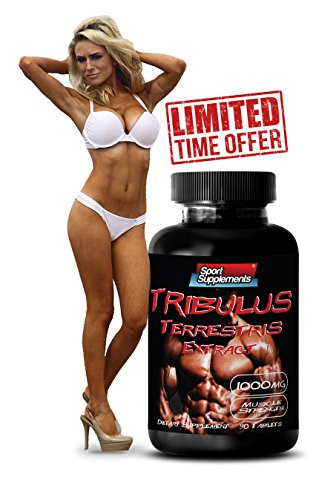 Libido Booster - Tribulus Terrestris extracto 1000mg - superior Natural testosterona - Premium Qaulity (1 frasco 90 tabletas)