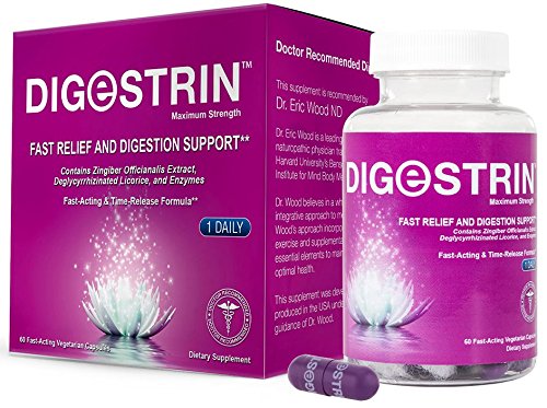 Digestrin de Excelerol - alivio rápido y apoyar la digestión - Anti Gas - Anti hinchazón, - Anti flatulencia - relevación del Gas Natural - ayuda digestiva con enzimas