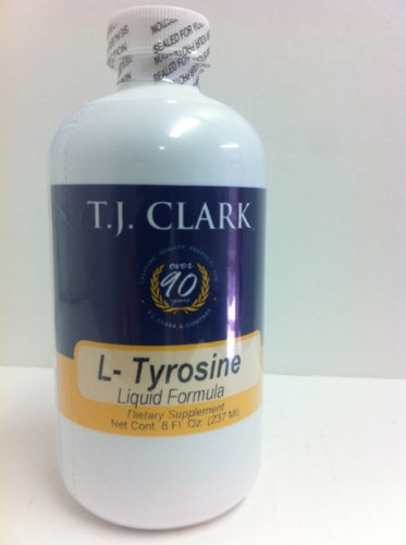 Fórmula líquida de la L-tirosina, 250 Mg, 8 Fl Oz (1 botella)