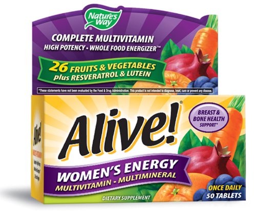 Energía multivitaminas multiminerales 50 tabletas de la mujer viva