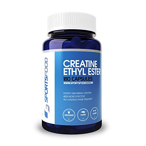 Creatina etil Ester (CEE) 1000 mg x 180 tabletas, formulación de absorción más rápido con dosis más pequeñas, crecimiento Muscular anabólico de soportes