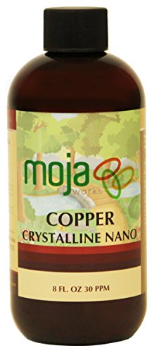 Líquido de cobre coloidal nano | 8 Oz 30 PPM | MEJOR 100% puro Natural suplemento Mineral por MojaWorks
