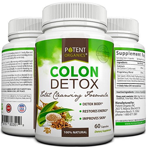 Suplemento de desintoxicación de Colon pura, Total Cleanse Formula! Limpia toxinas - mejora la piel, salud digestiva y la pérdida de peso - 100% garantía de satisfacción!