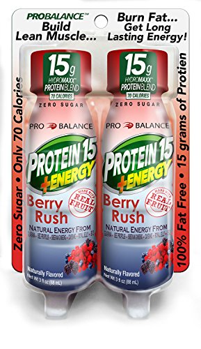 Balanza Pro el proteína Original Sport bebida tiro, proteína 15 + energía Berry Rush 2-Pack