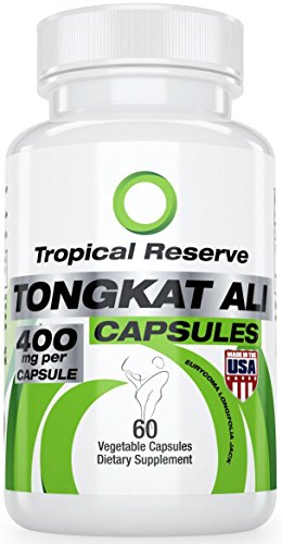 Testosterona natural - Tongkat Ali Extracto de 100: 1 - hecho en Estados Unidos - 60 VCap - en FDA/GMP certificó la facilidad (A.k.a:Eurycoma Longifolia o Longjack) aumentar la Libido y crear músculo magro