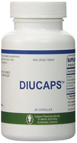 Diucaps - 90 cápsulas - apetito Suppresant / inhibidor--L-FENILALANINA, vitamina C, (B6), ácido pantoténico por Legere