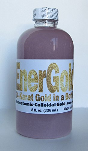 EnerGold ® 2 en 1 oro-plata-basados en platino oro monoatómico-coloidal - botella de 8 oz - espumoso ORMUS - sin sal! Ningún tinte!