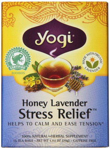 Yogi Tea Co Stress Relief Miel té de lavanda - 16 bolsas por paquete