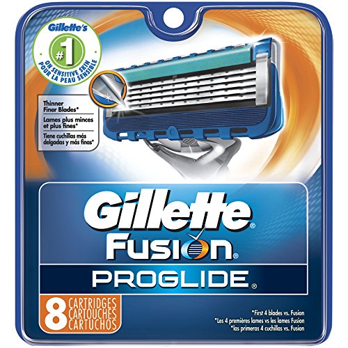 Recargas de hoja de afeitar Gillette Fusion ProGlide Manual de los hombres, cuenta 8
