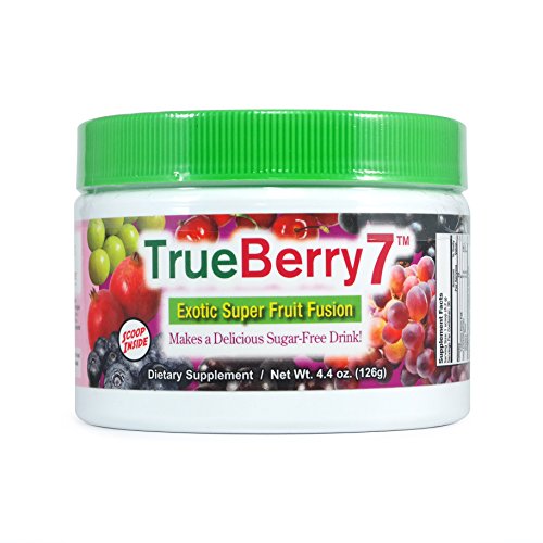 TrueBerry7 Super fruta polvo mezcla por NatureCity - 30 mezcla de bebida sin azúcar de porciones - diabética seguro!