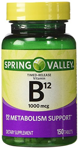 Spring Valley - vitamina B-12, Timed Release 1000 mcg, 300 comprimidos, Twin Pack