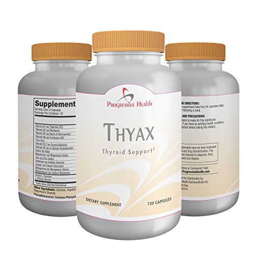 Thyax: Vitaminas de la tiroides, el hipotiroidismo y tiroiditis de Hashimoto suplemento ayuda a estimular los niveles de la hormona tiroidea Natural, hierbas naturales mejoran niveles T3 y T4 a la ayuda en la restauración de la función hormonal