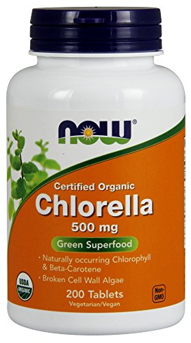 AHORA alimentos orgánica Clorella 500mg 200 tabletas