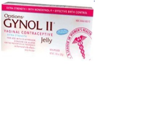 Gynol II fuerza adicional anticonceptivo Vaginal jalea oz 2,85 (paquete de 2)